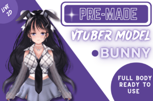 Cute Bunny Vtuber Model