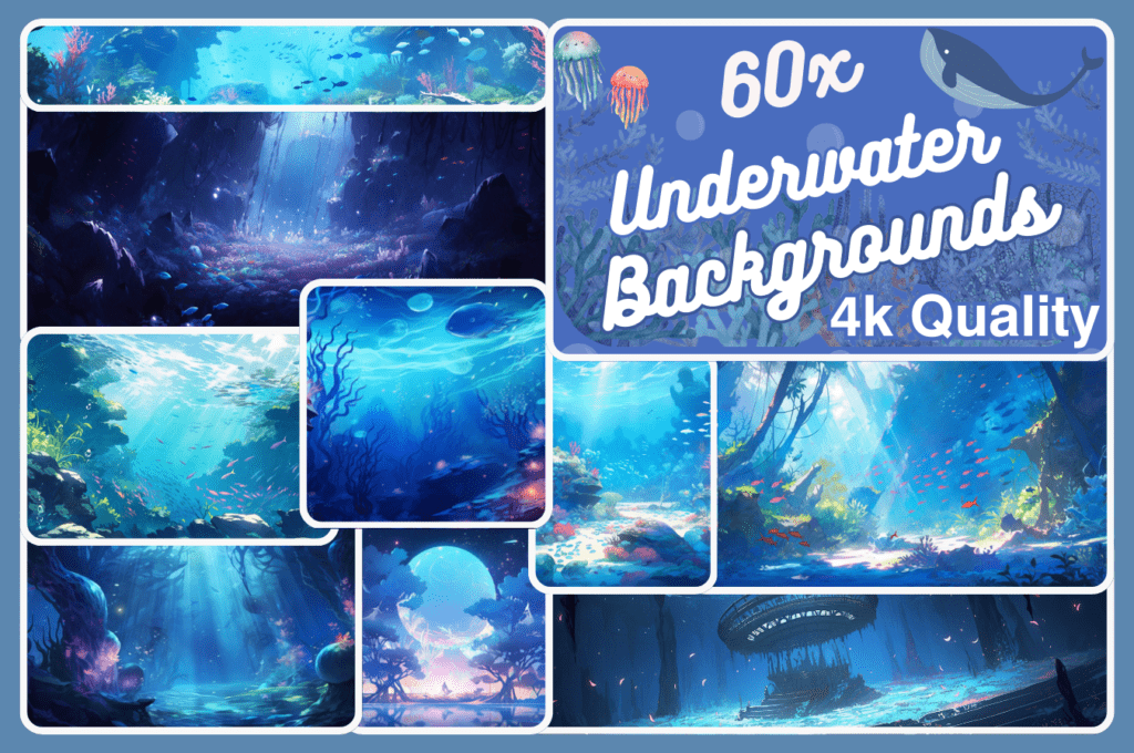 Underwater Background Digital Background