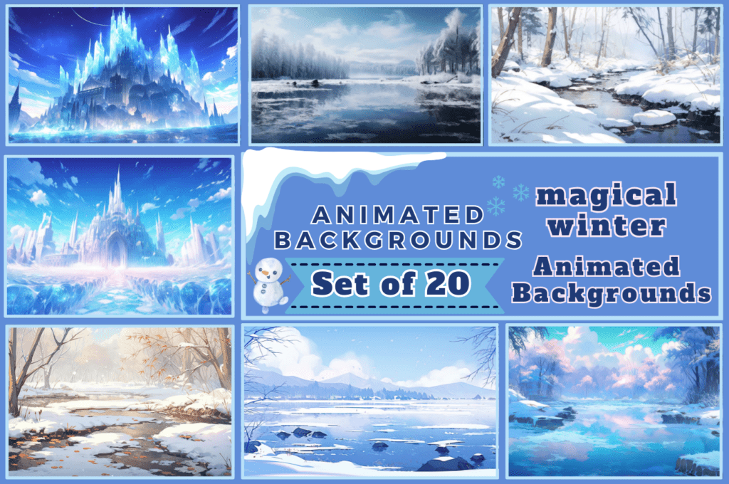 Magical Winter Animated Background