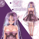 Butterfly live2d vtuber model