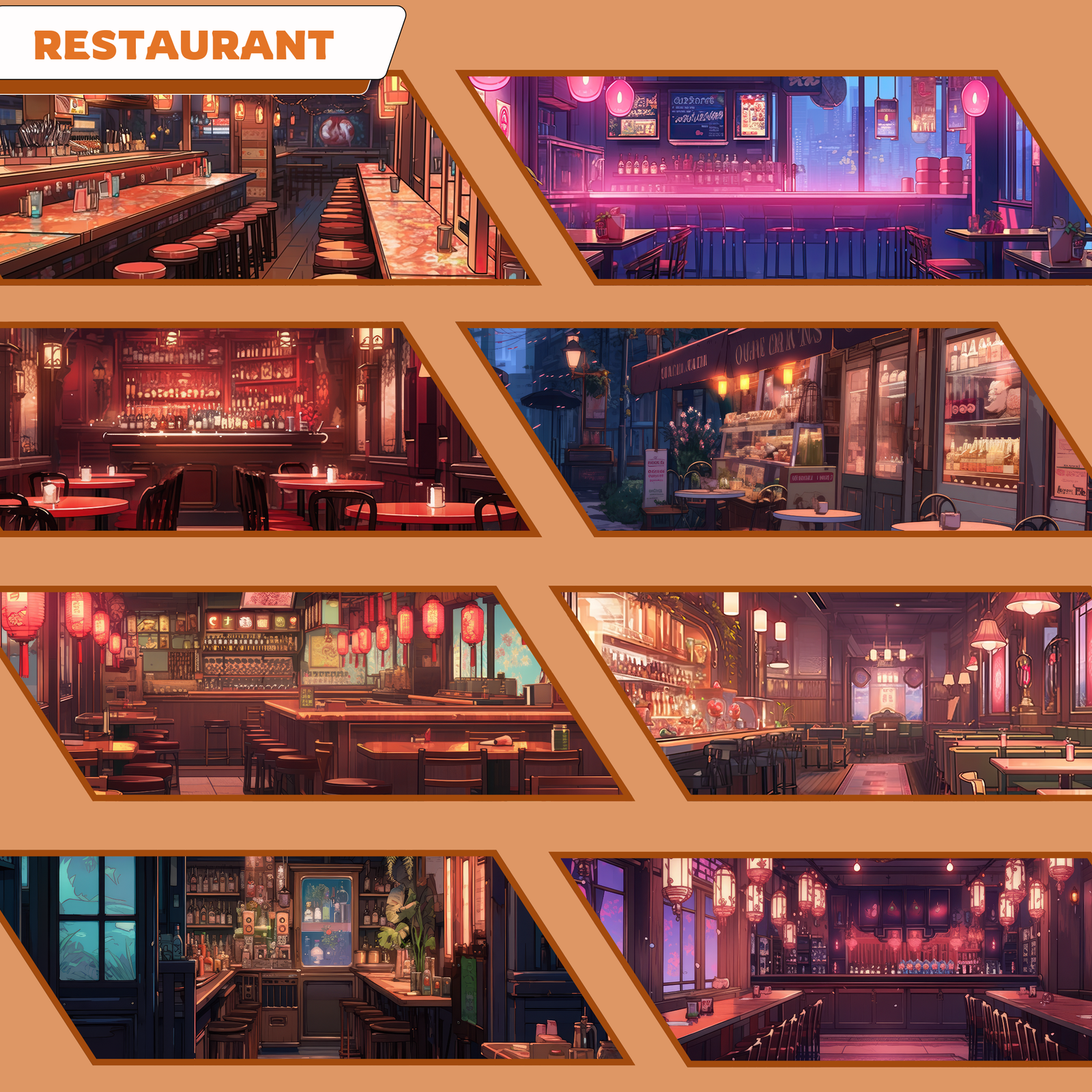 Restaurant Background Vtuber Background