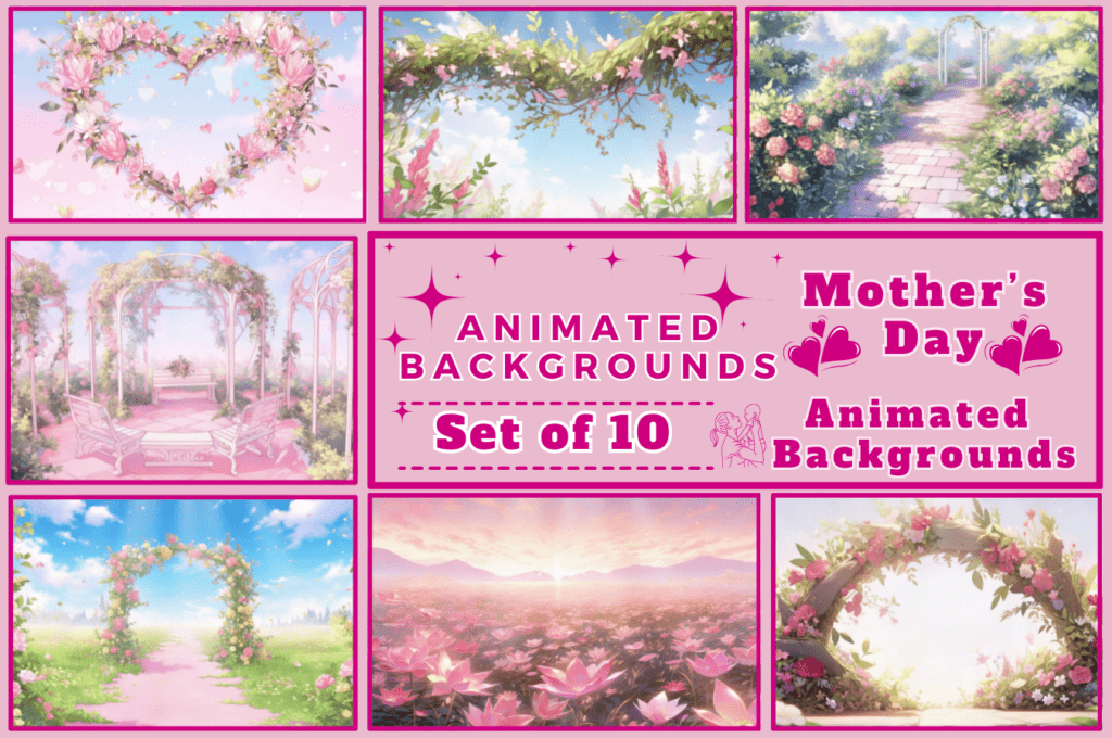 Lofi Animated Mother Day Background