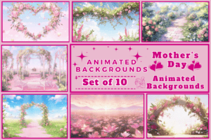 Lofi Animated Mother Day Background
