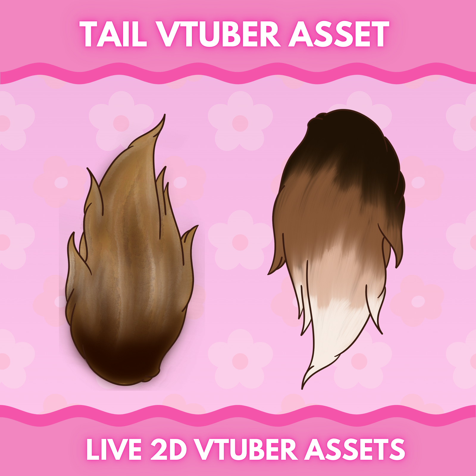 2dLive Fluffy vtuber tails