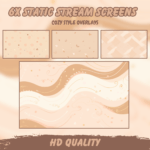 cottage core Twitch overlay stream package