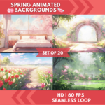 Spring Gaming Chair Animations Background