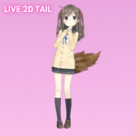 2dLive Fluffy vtuber tails