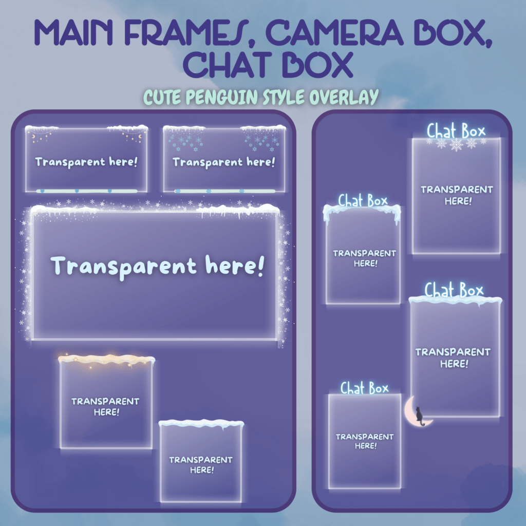 Winter Twitch overlay stream package stream overlay