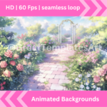 Lofi Animated Heart Background