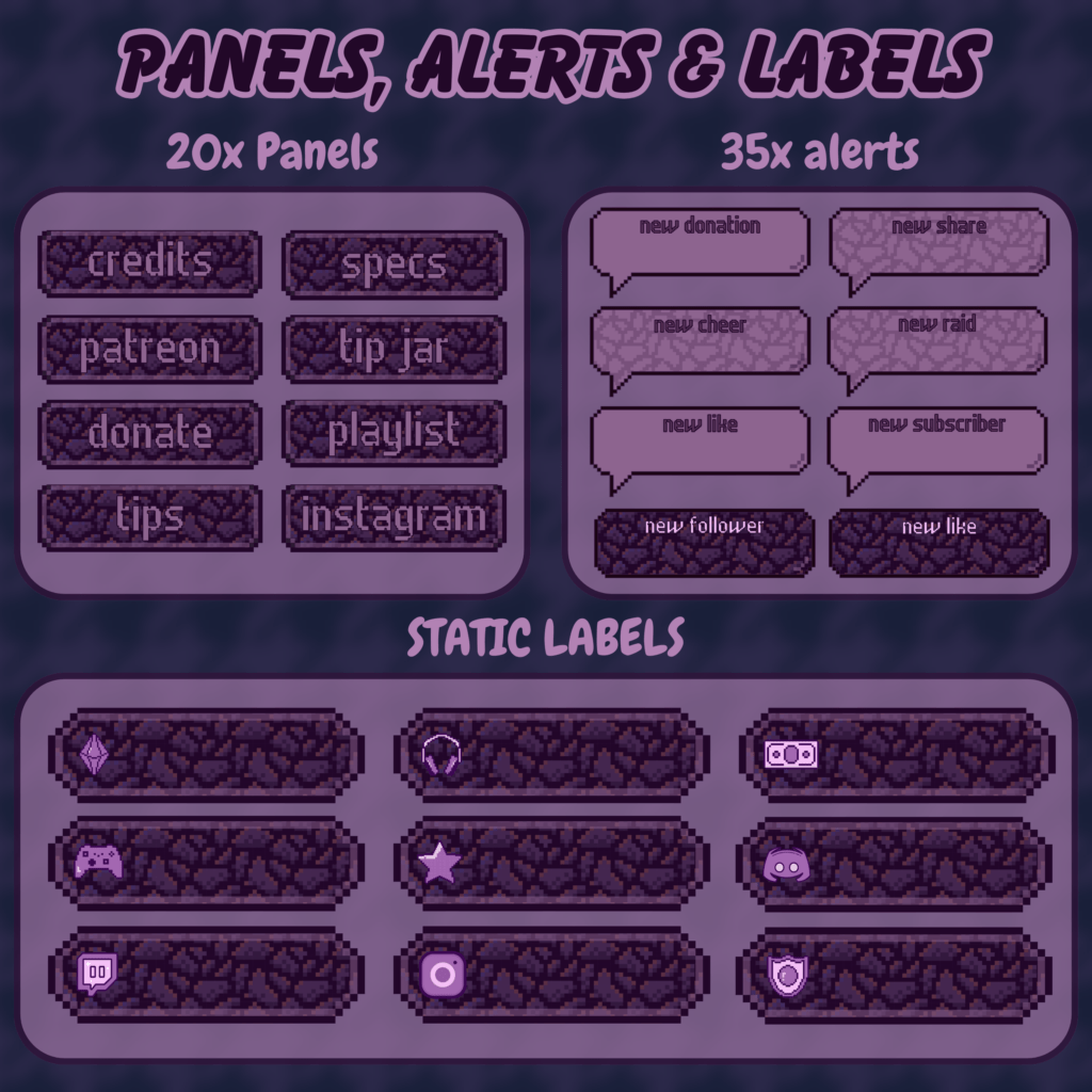 Horror Halloween Animated Stream Overlay Pack
