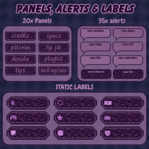 Horror Halloween Animated Stream Overlay Pack