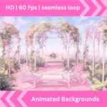 Lofi Animated Heart Background