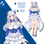 2D live Rigged Vtuber Studio Model