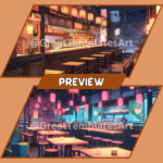 Restaurant Background Vtuber BackgroundRestaurant Background Vtuber Background