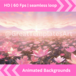 Lofi Animated Heart Background