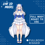 2D live Rigged Vtuber Studio Model