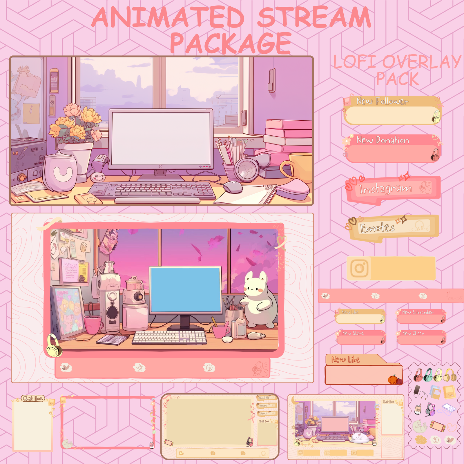 Violet Twitch overlay