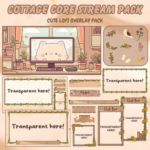 Cottage Core Twitch overlay