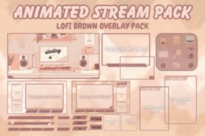 Lofi Brown Twitch Overlay