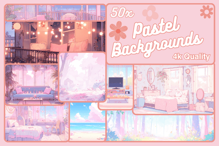 Pastel Background Vtuber background
