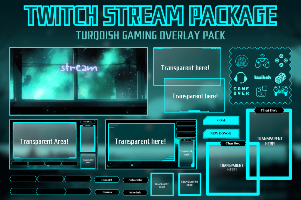 Streamer Gaming Twitch Package