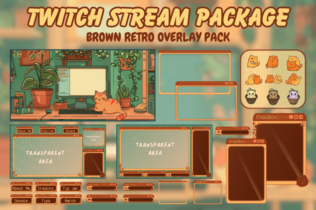 Retro Animated Stream Overlay