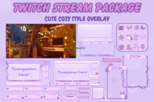 Cozy Purple Stream Overlay