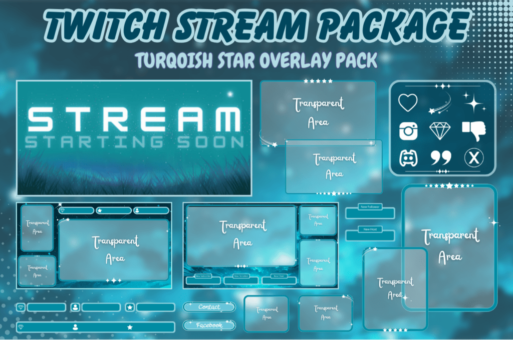 Animated Star Stream Overlay