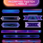 Synth-Wave Animated stream package