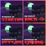 Pixelart Animated streaming screens