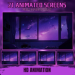 Purple Gaming Stream Overlay