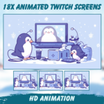 Winter Stream Twitch Overlay