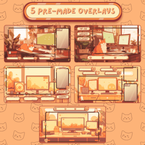 Lofi Cat Twitch overlay