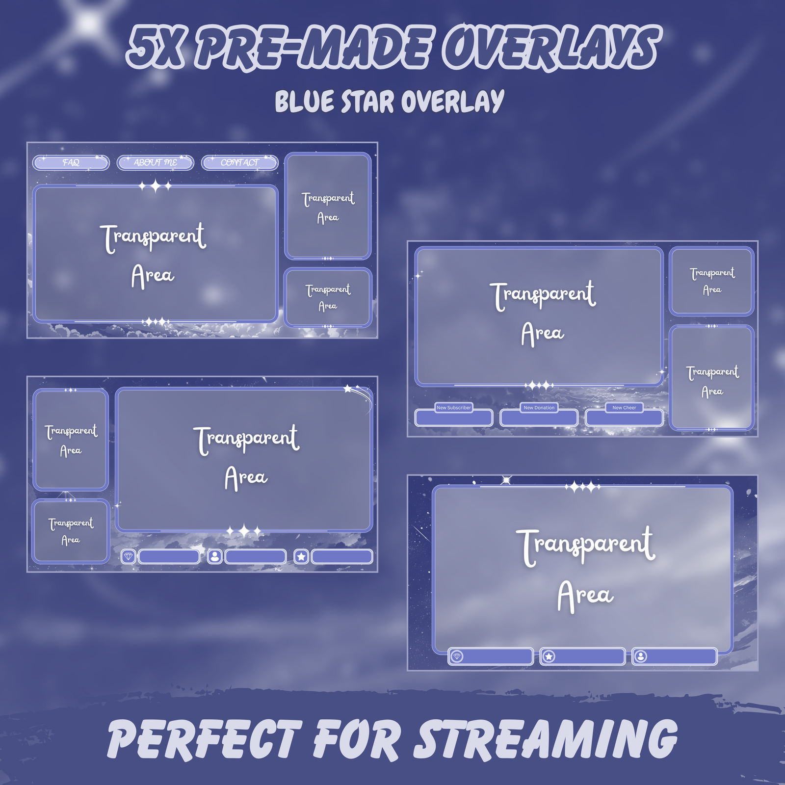 Cozy Twitch Star Overlay