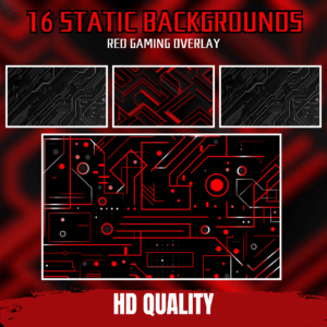 Red Gaming Twitch Overlay