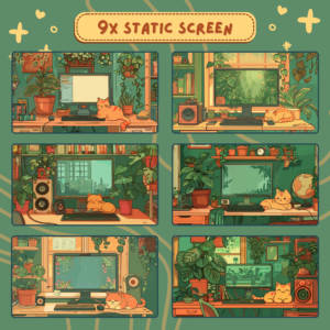 Retro Animated Stream Overlay