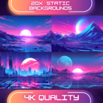 Synth-Wave Animated stream package