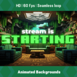 Minecraft Animated Stream Screens