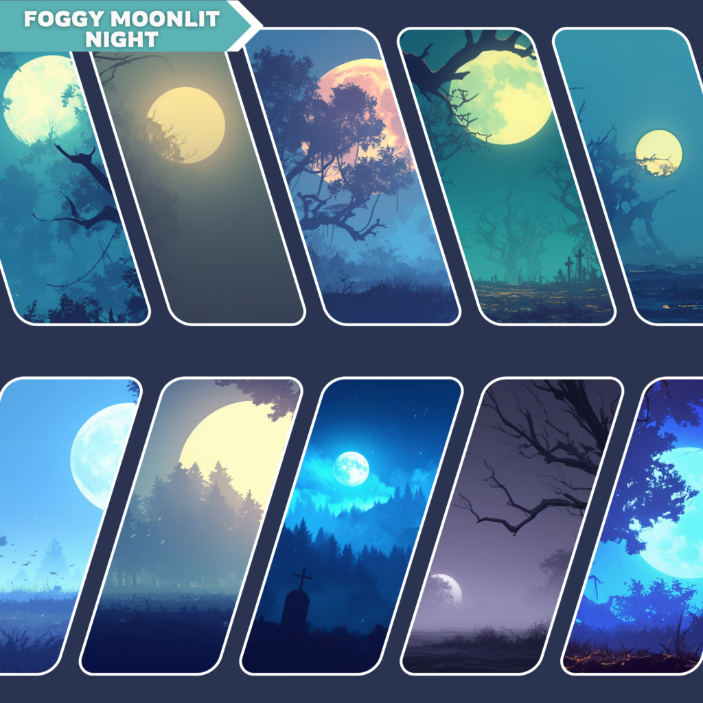 Halloween themed Vtuber backgrounds