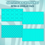 Blue Retro Stream Overlay