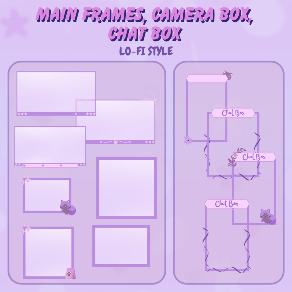 Cozy Purple Stream Overlay
