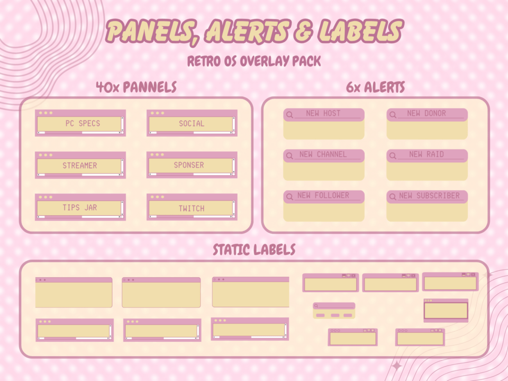 Animated Retro Stream Overlay