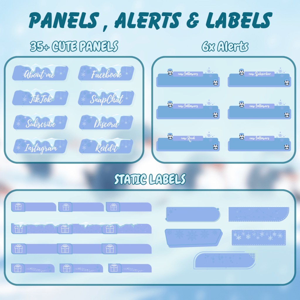 Winter Stream Twitch Overlay