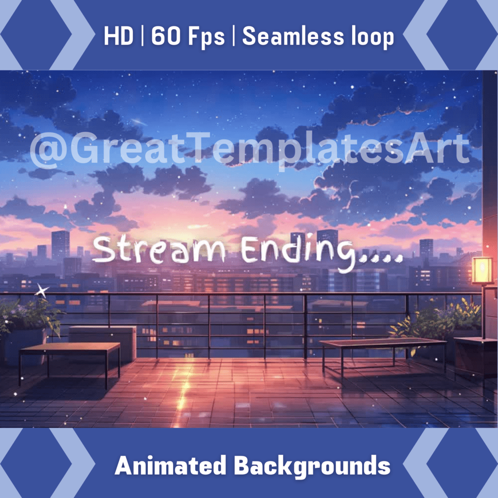 Animated twitch stream package