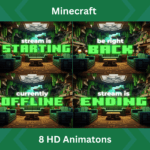 Minecraft Animated Stream Screens