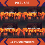 Pixelart Animated streaming screens