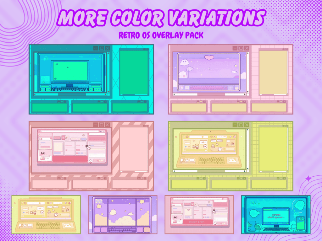Aesthetic Animated Twitch Overlay
