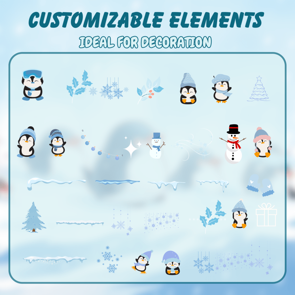 Winter Stream Twitch Overlay