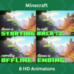 Minecraft Animated Stream Screens