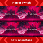 Animated Horror Twitch Screens